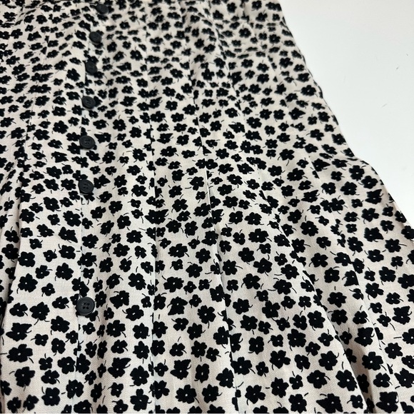 H&M Black and White Midi A-Line Skirt - Picture 3 of 8